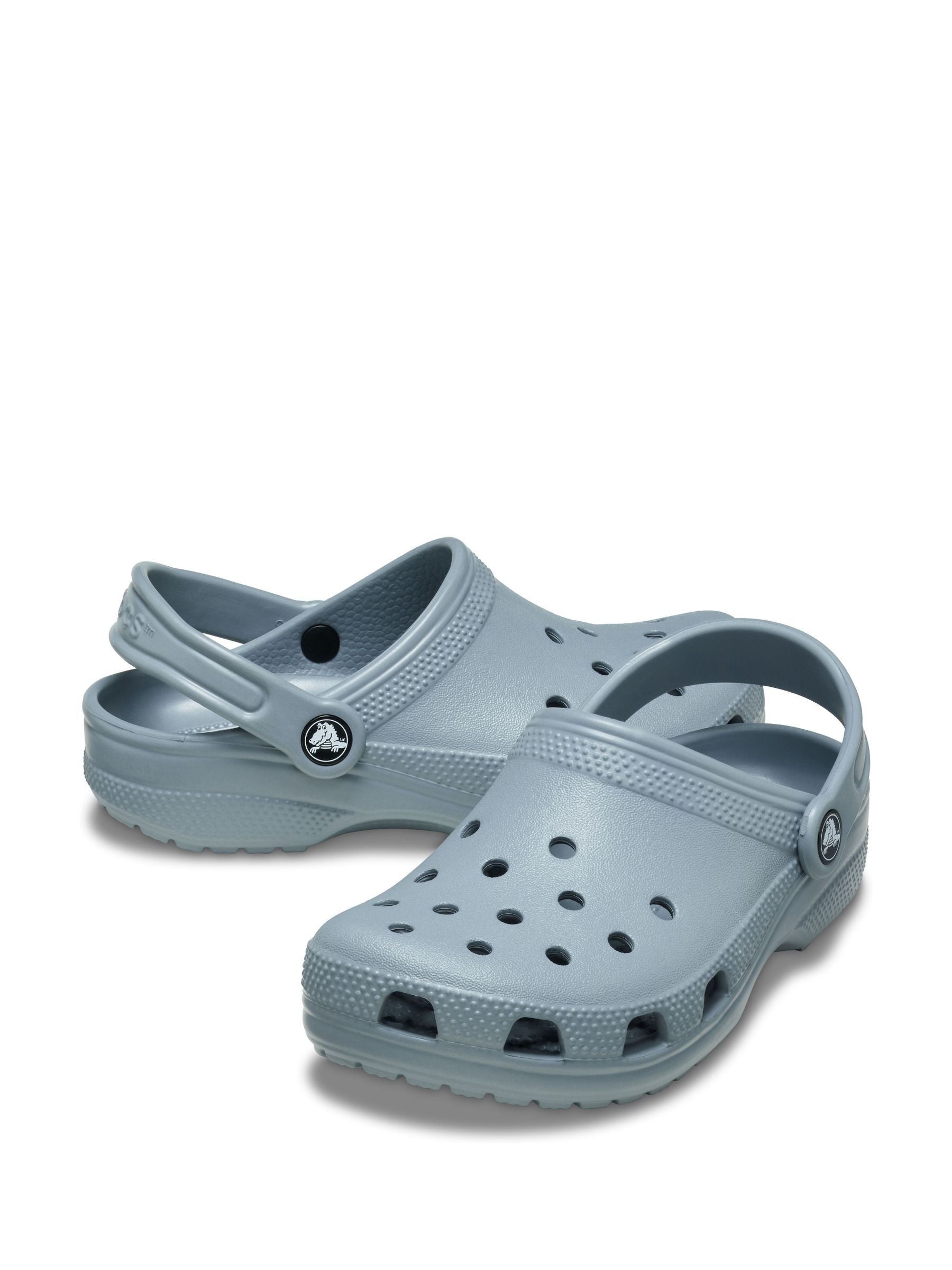 Crocs Stone Grey Toddler Classic Clogs Sandals image 5