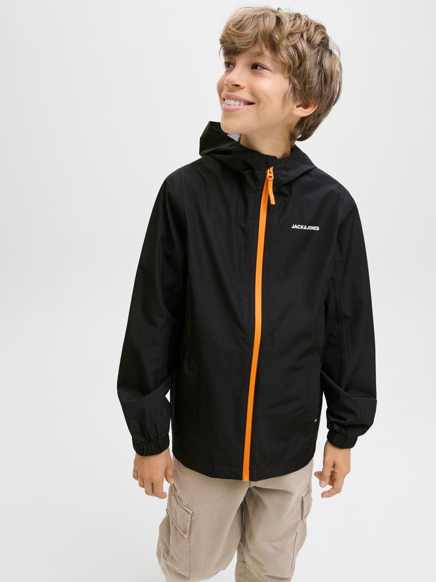 Dsiney Kidz - JACK & JONES Junior Black Lightweight Rain Jacket image 1