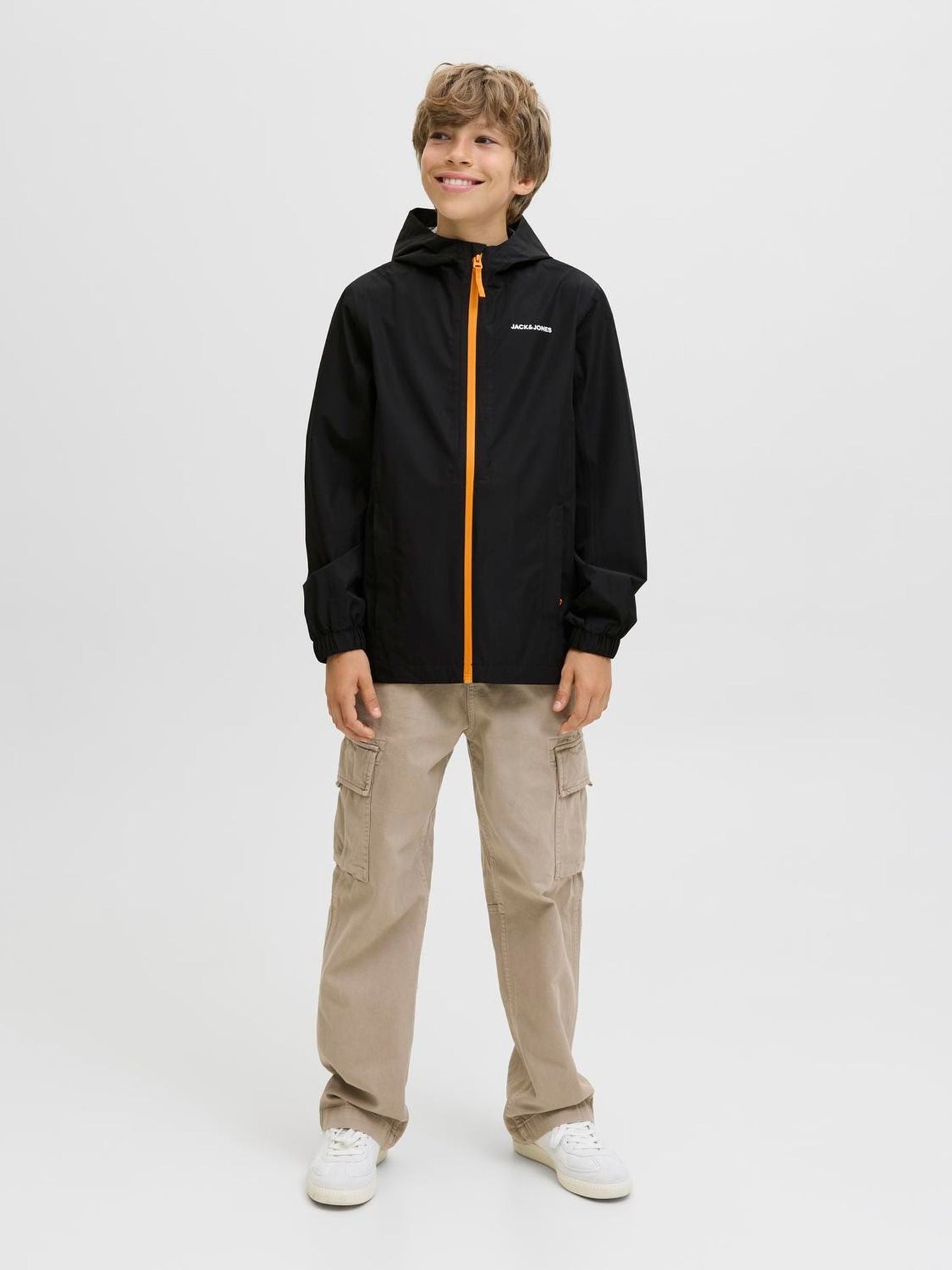 Dsiney Kidz - JACK & JONES Junior Black Lightweight Rain Jacket image 3