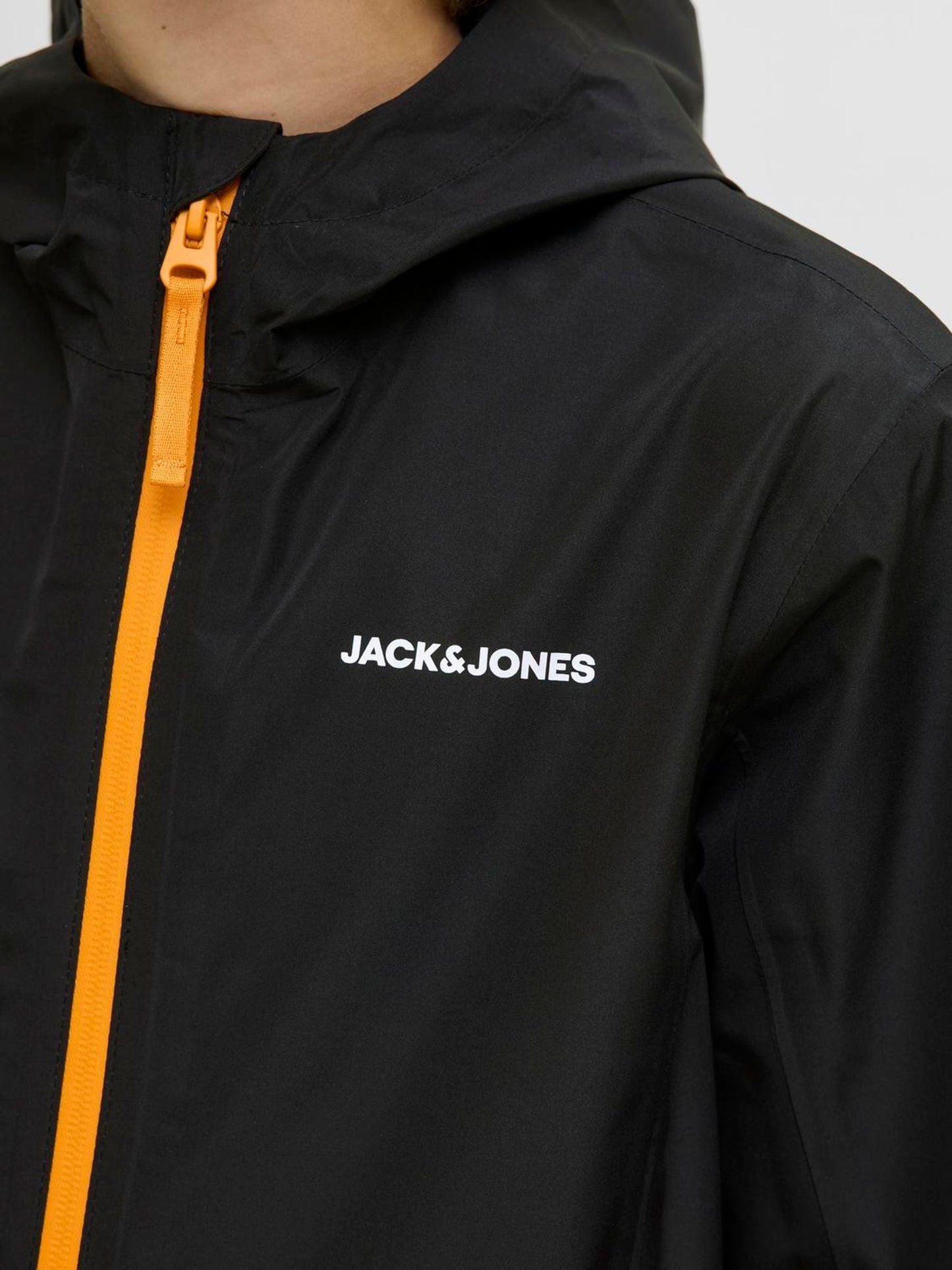 Dsiney Kidz - JACK & JONES Junior Black Lightweight Rain Jacket image 4