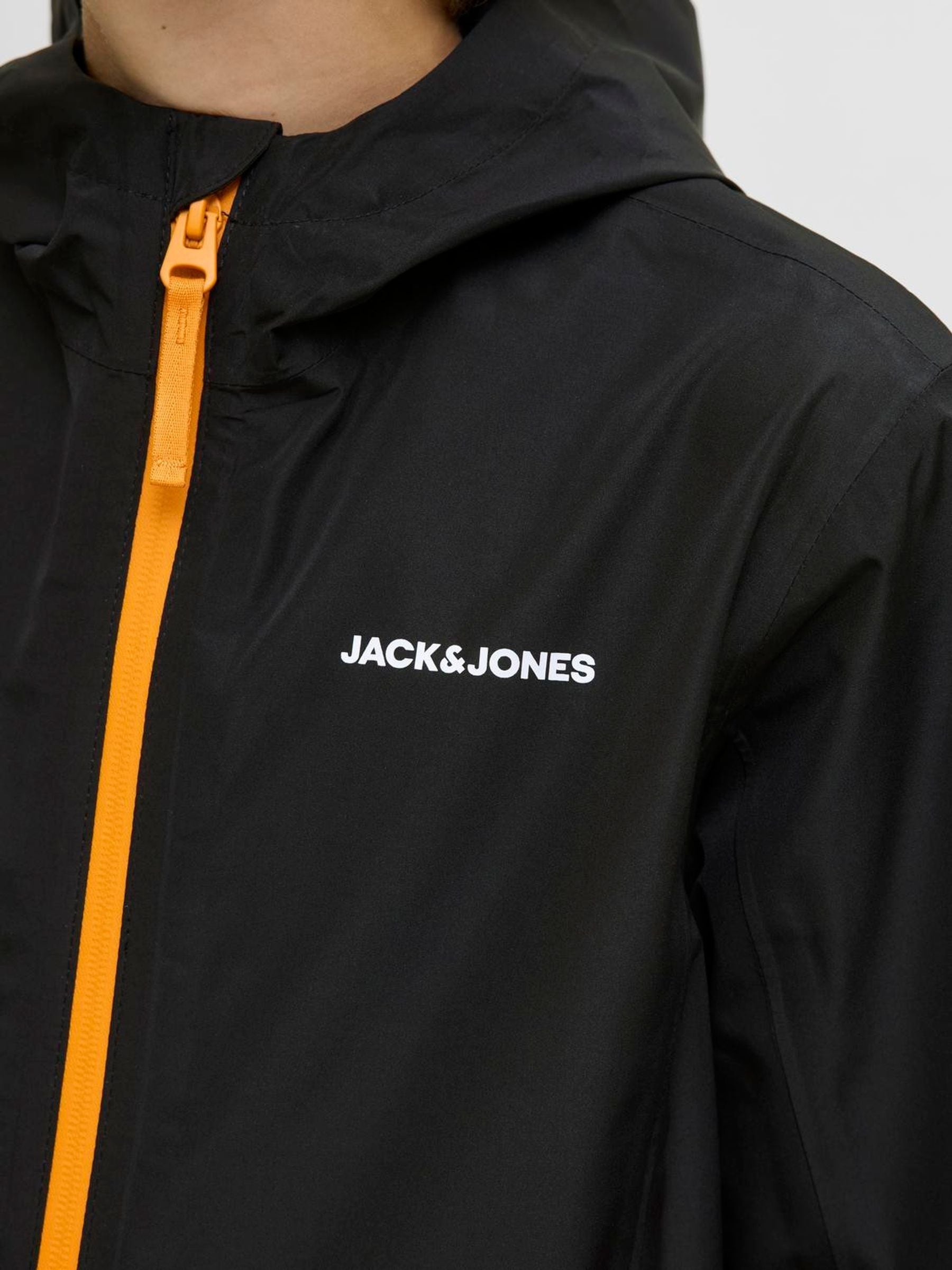 Dsiney Kidz - JACK & JONES Junior Black Lightweight Rain Jacket image 4