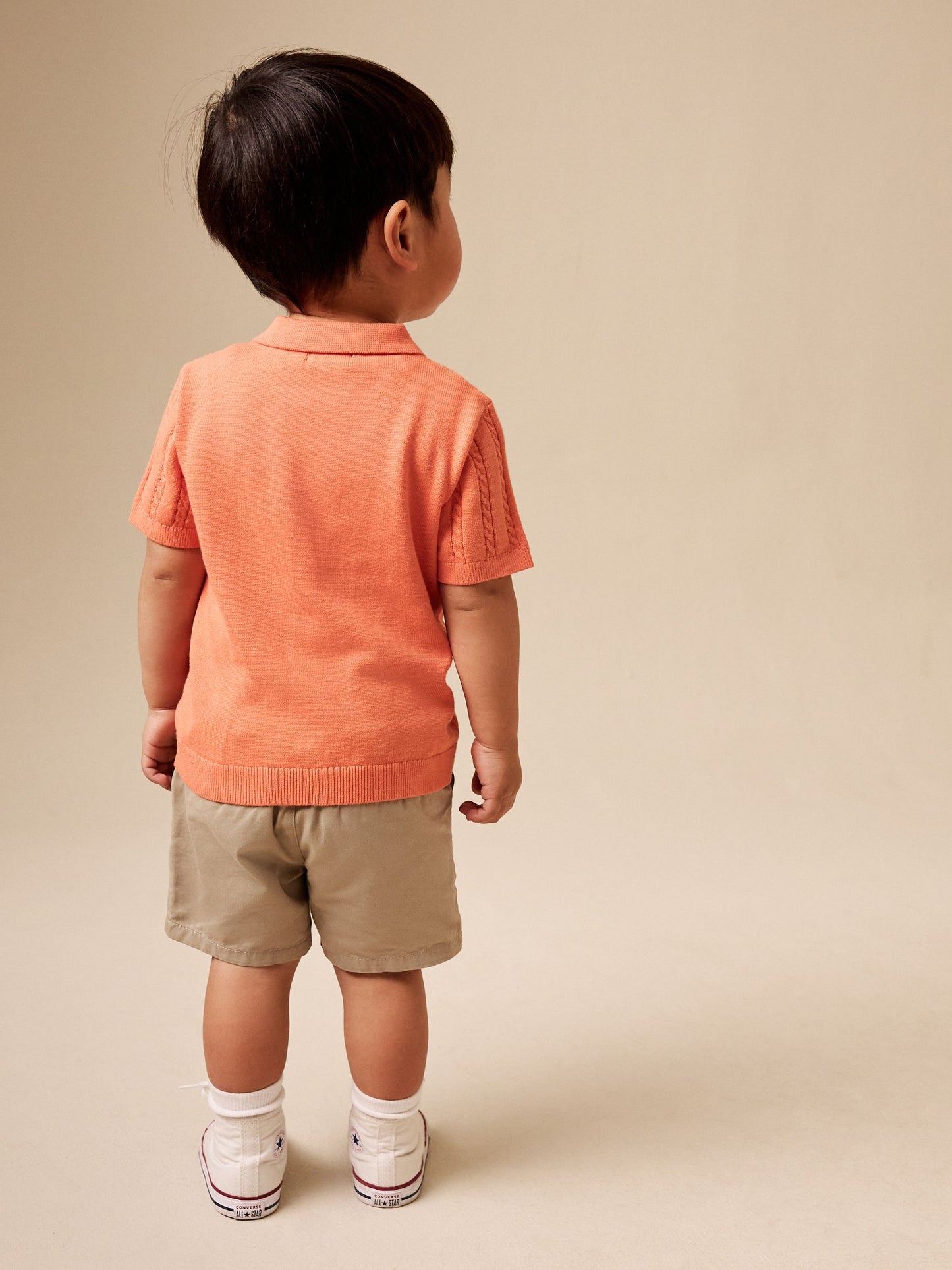 Dsiney Kidz - Coral Pink Cable Knit Polo Shirt (3mths-7yrs) image 3