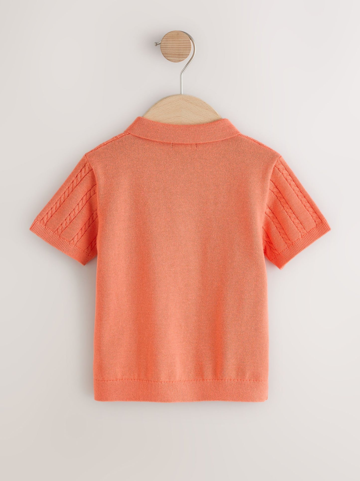 Dsiney Kidz - Coral Pink Cable Knit Polo Shirt (3mths-7yrs) image 6