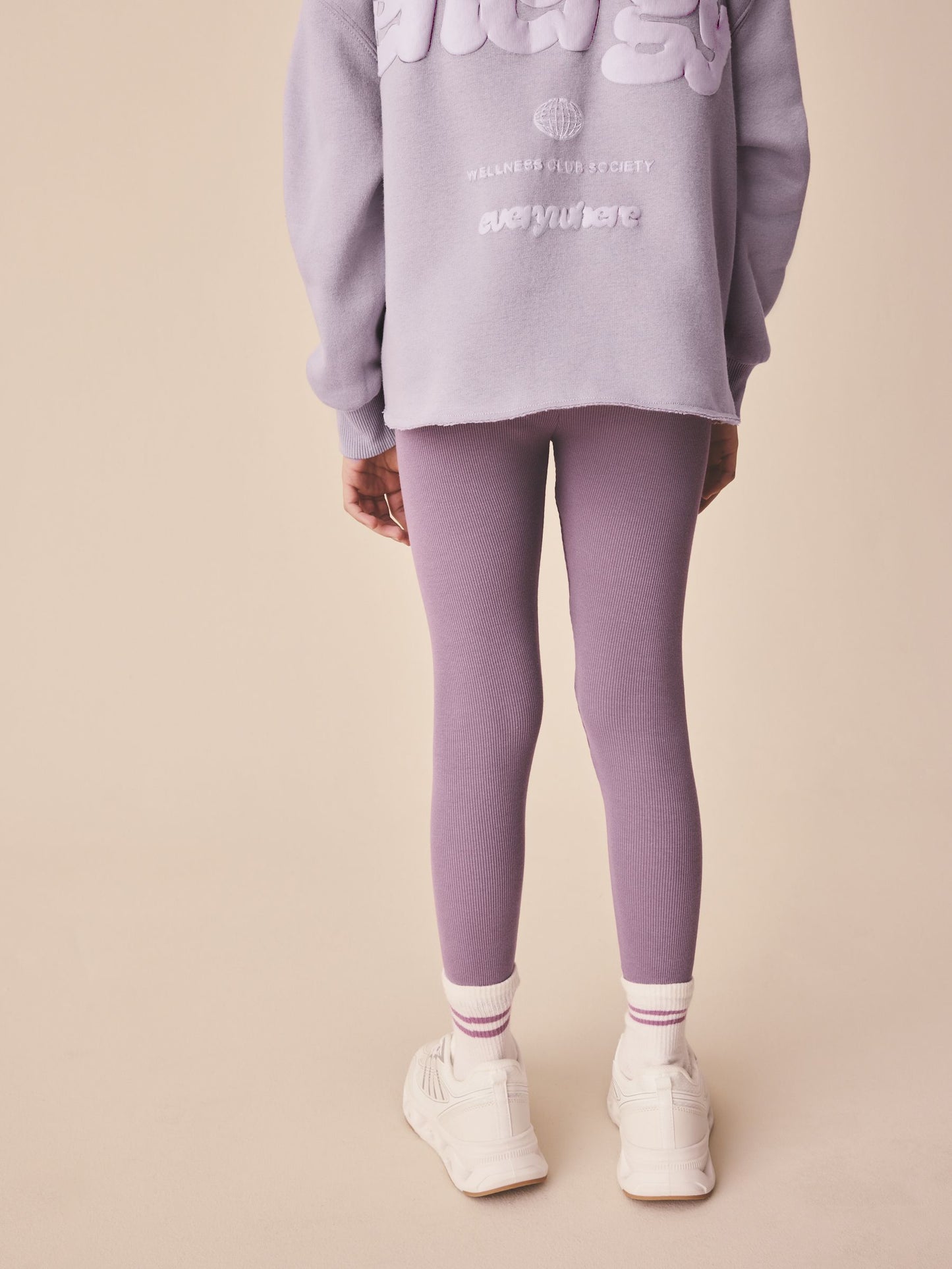 Dsiney Kidz - Dusky Purple Slogan Hoodie And Leggings Set (3-16yrs) image 4