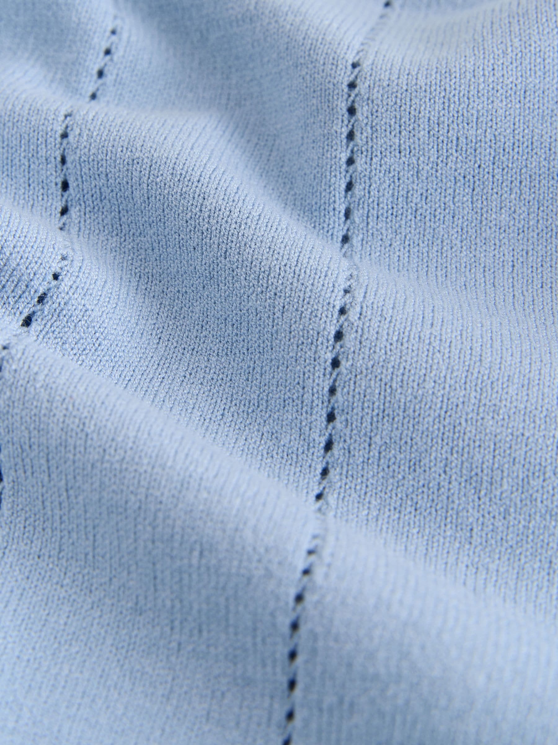 Dsiney Kidz - Blue Knitted Revere Collar Polo Shirt (3-16yrs) image 3