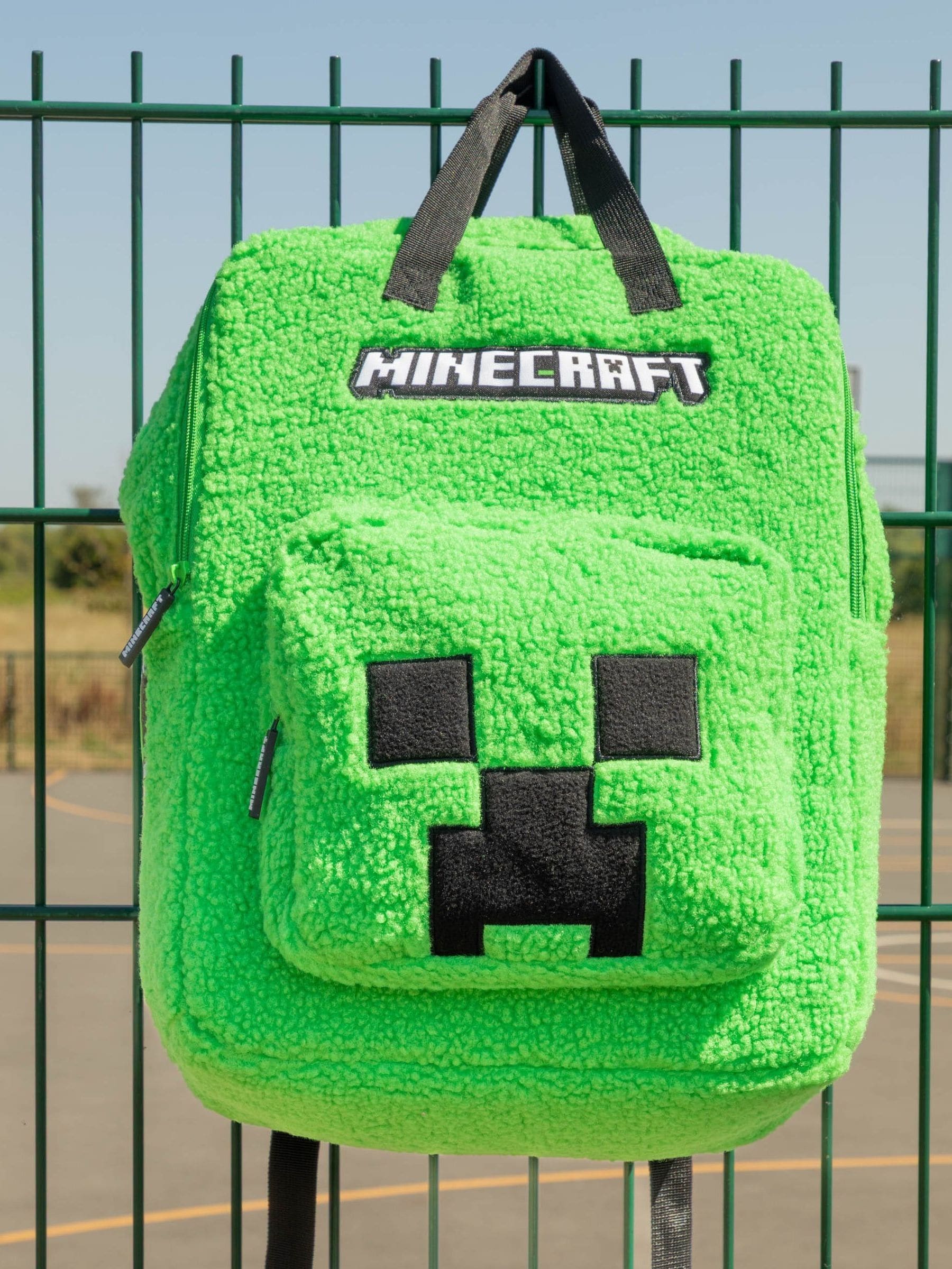 Vanilla Underground Green Furry Backpack image 1