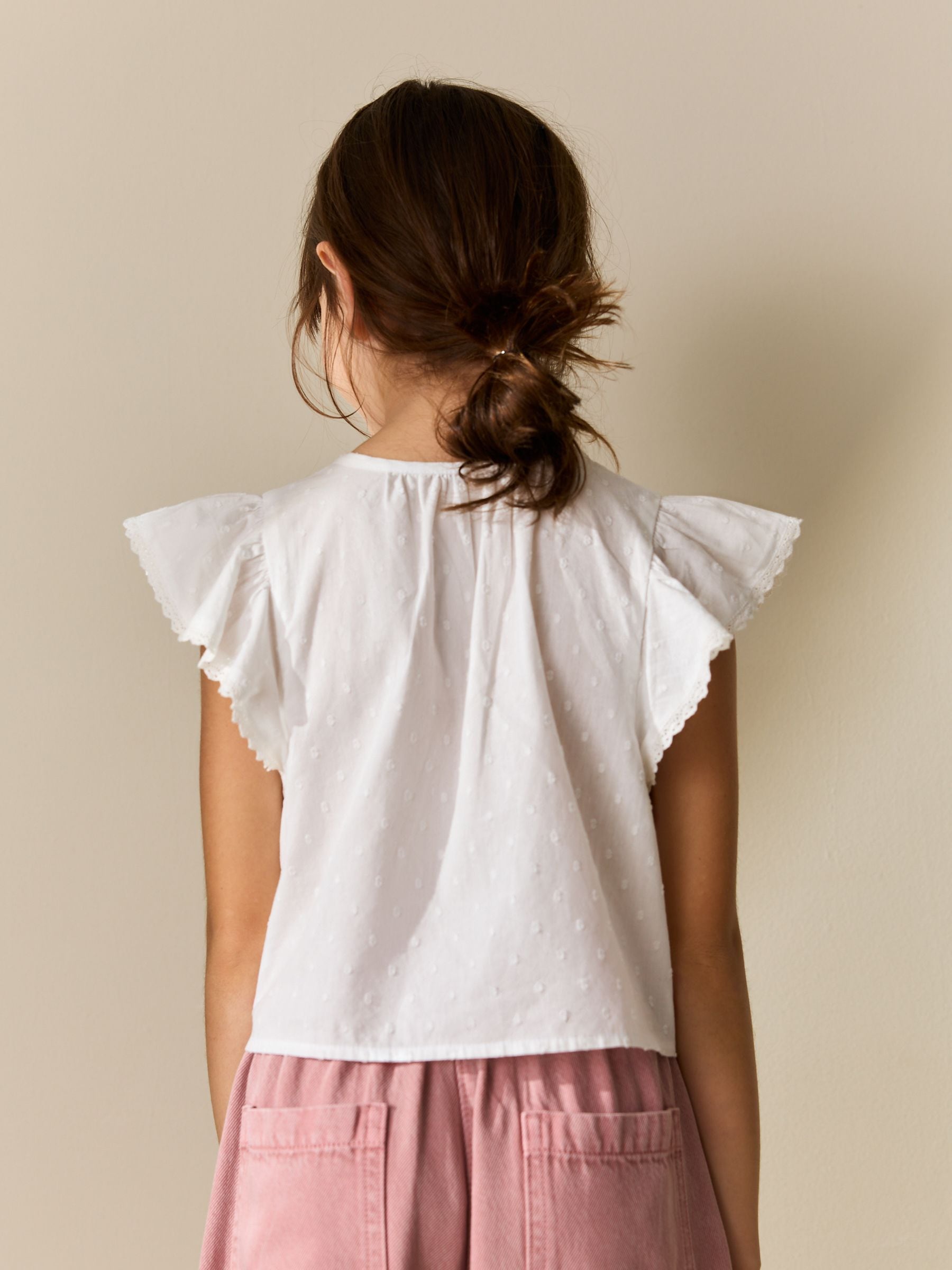 Dsiney Kidz - White Tie Front Blouse (3-16yrs) image 3