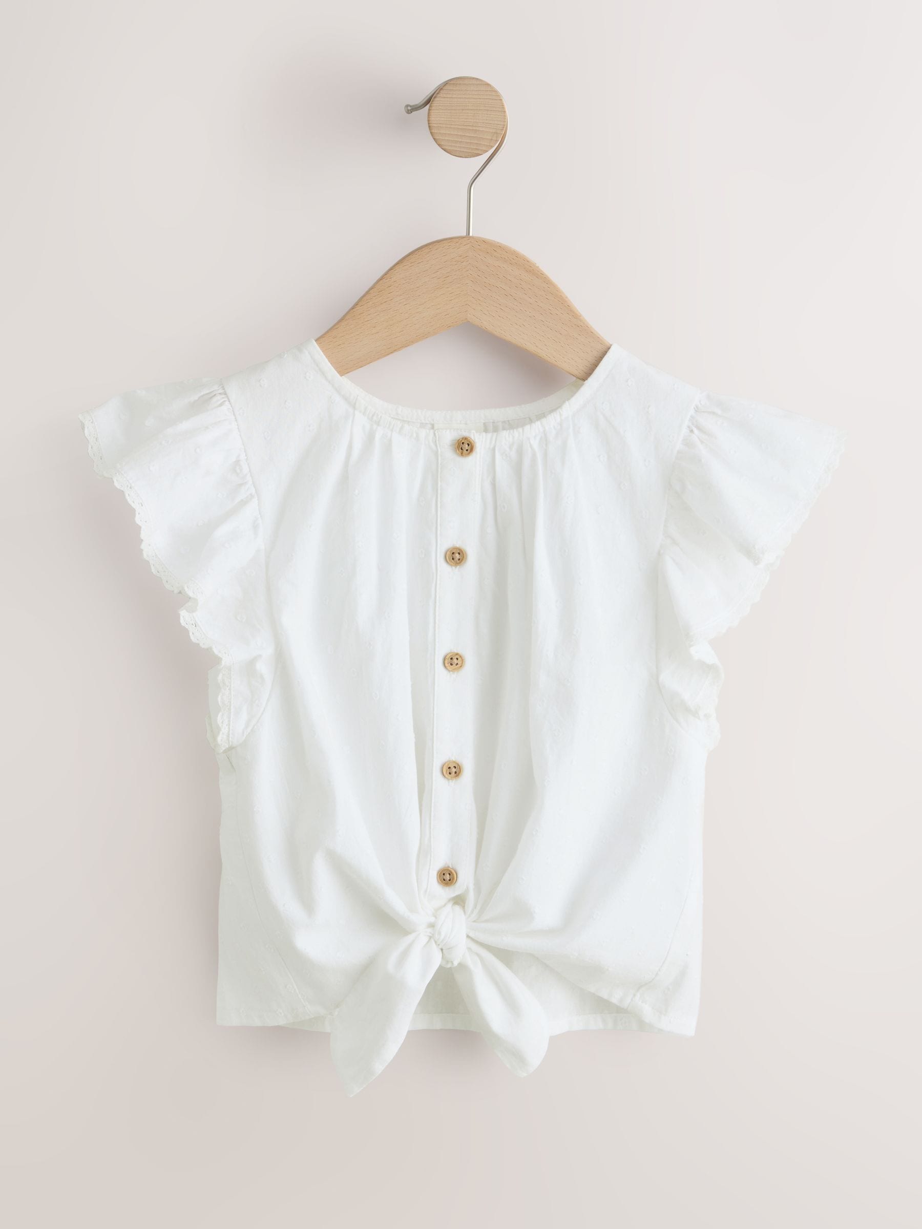Dsiney Kidz - White Tie Front Blouse (3-16yrs) image 5