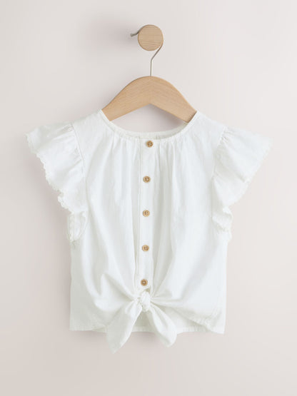 Dsiney Kidz - White Tie Front Blouse (3-16yrs) image 5