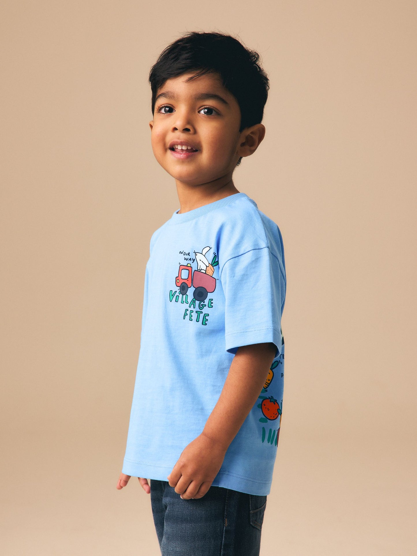 Blue Village Fete Short Sleeve Back Print T-Shirt (3mths-7yrs) image 2