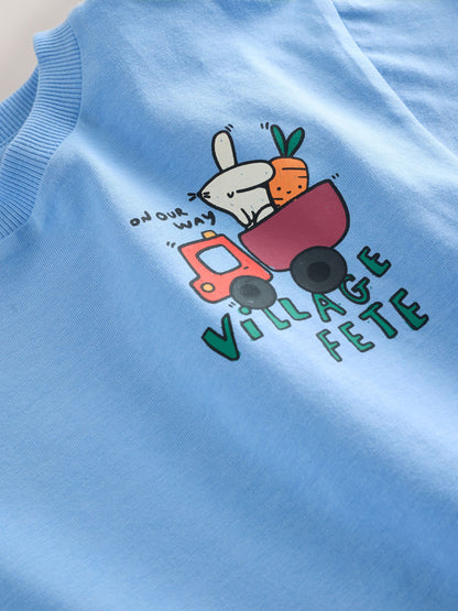 Blue Village Fete Short Sleeve Back Print T-Shirt (3mths-7yrs) image 7