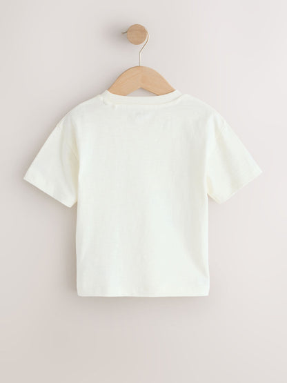 Neutral Digger Trio Short Sleeve Appliqué T-Shirt (3mths-7yrs) image 6