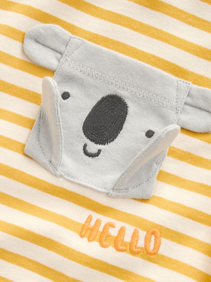 Yellow Stripe Koala Bear Short Sleeve Interactive T-Shirt (3mths-7yrs) image 10