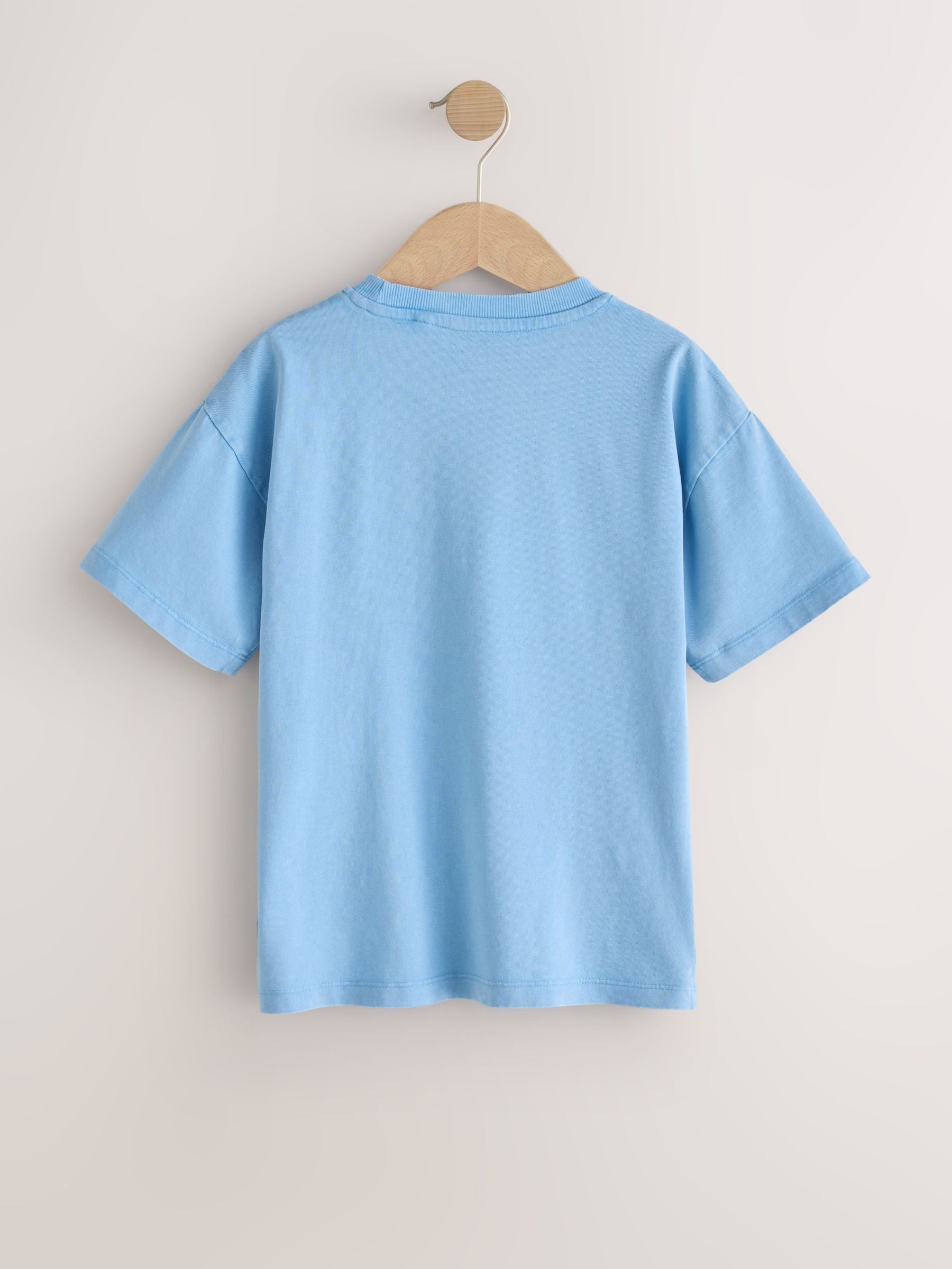 Washed Blue Ocean Breeze Short Sleeve Graphic T-Shirt (3mths-7yrs) image 2
