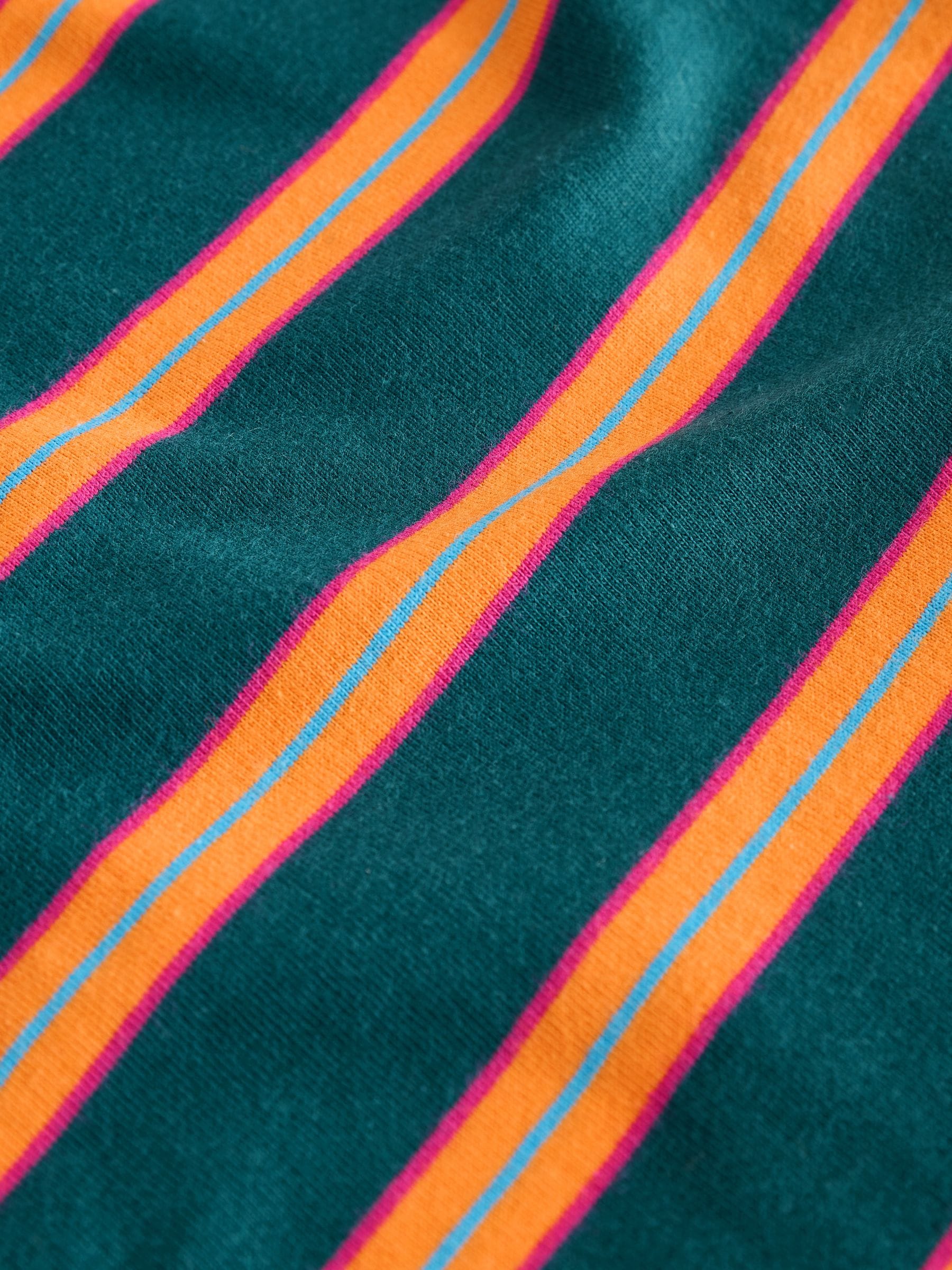 Green/Orange Short Sleeve Stripe T-Shirt (3mths-7yrs) (3mths-7yrs) image 7
