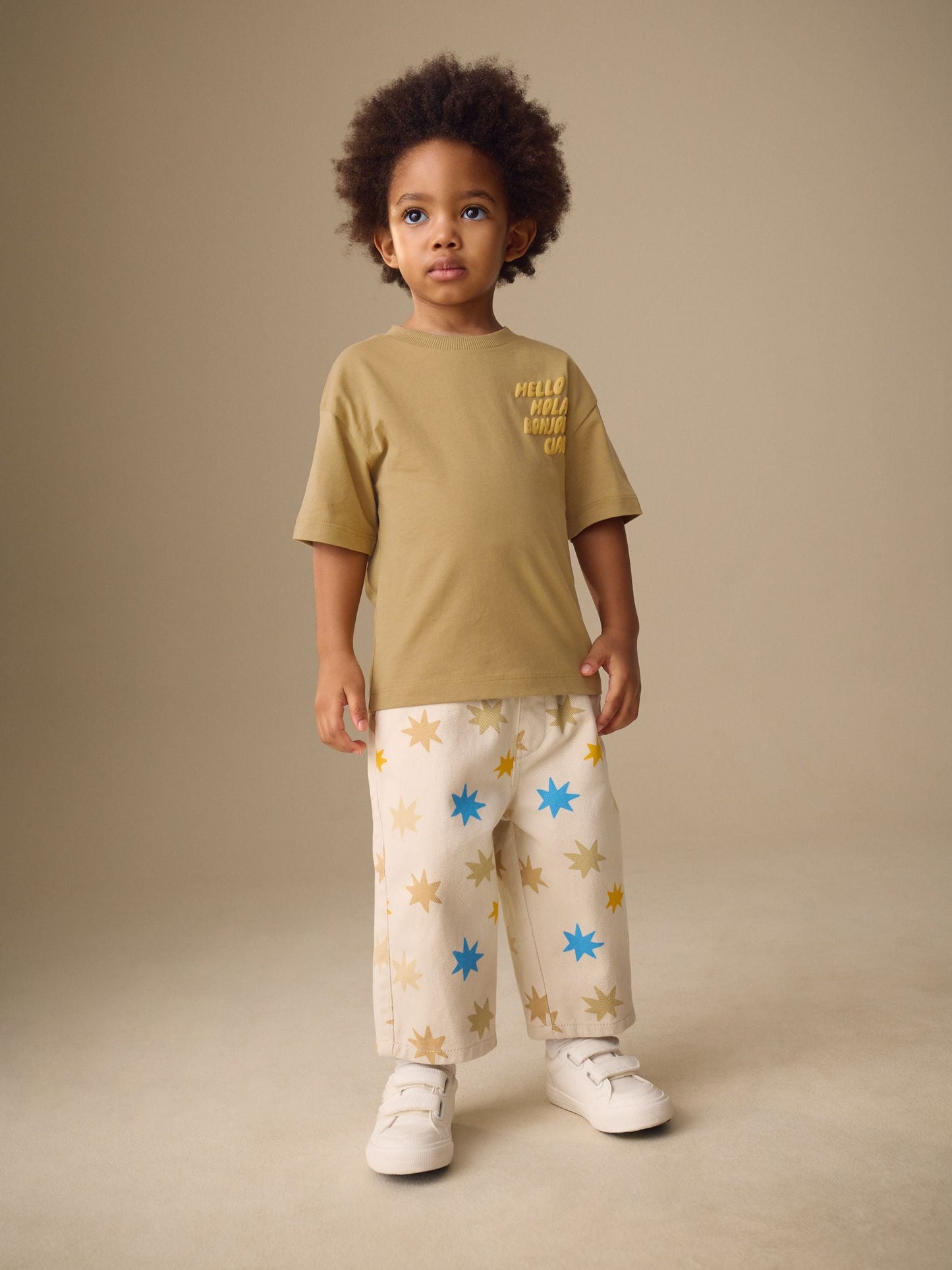 Brown Slogan Short Sleeve Small Graphic T-Shirt (3mths-8yrs) image 2