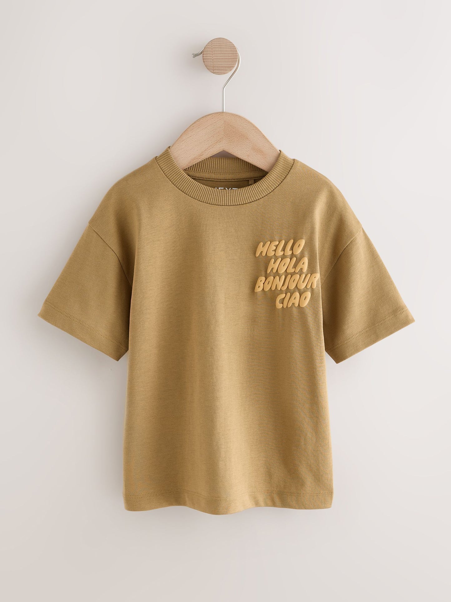 Brown Slogan Short Sleeve Small Graphic T-Shirt (3mths-8yrs) image 5