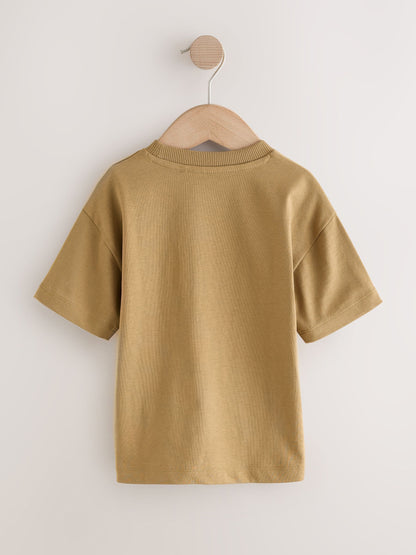 Brown Slogan Short Sleeve Small Graphic T-Shirt (3mths-8yrs) image 6