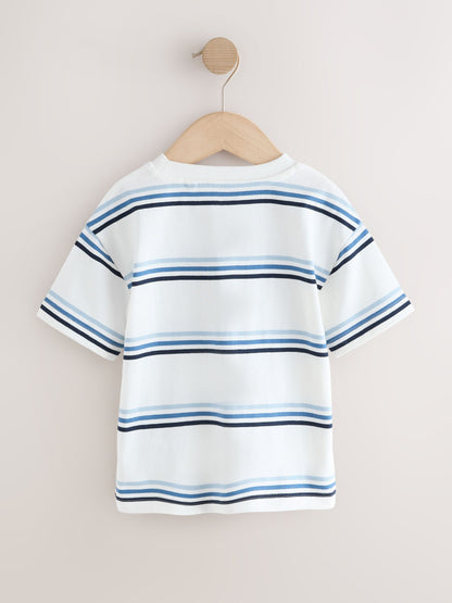 Blue/Green Car Short Sleeve Graphic T-Shirts 4 Pack (3mths-7yrs) image 6