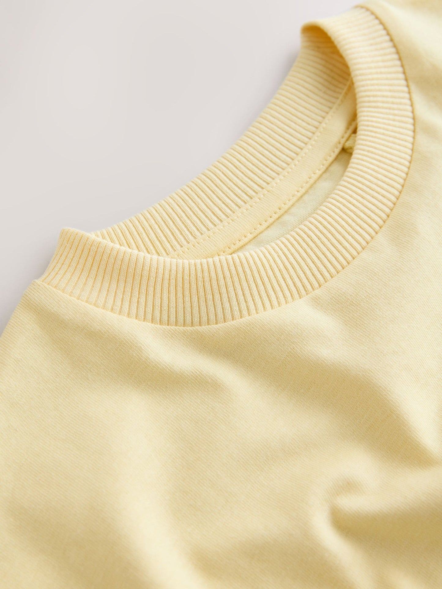 Yellow Short Sleeve Plain T-Shirt (3mths-7yrs) image 5
