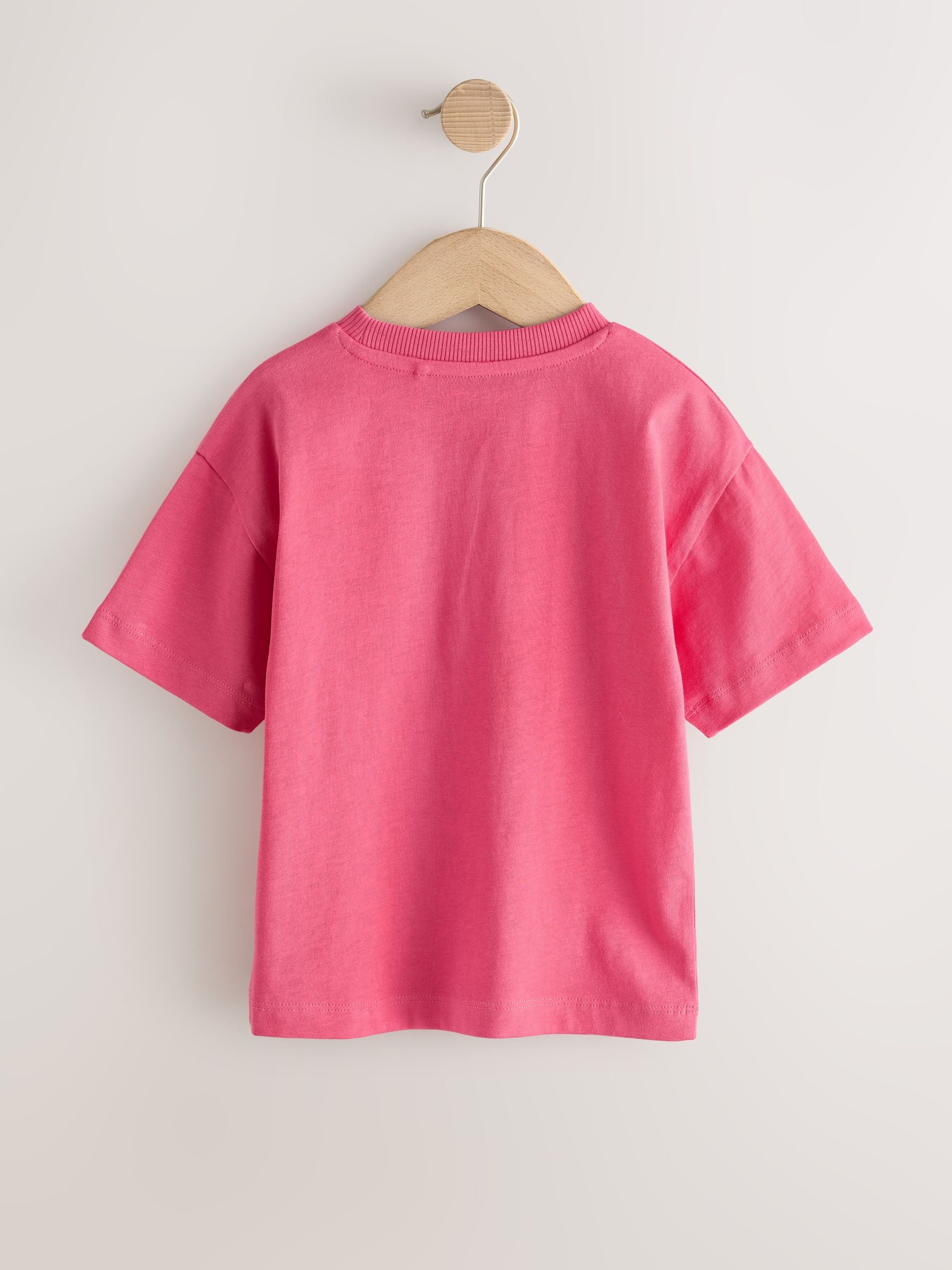 Pink Short Sleeve Plain T-Shirt (3mths-7yrs) image 6