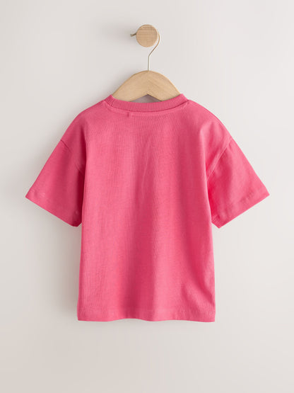 Pink Short Sleeve Plain T-Shirt (3mths-7yrs) image 6