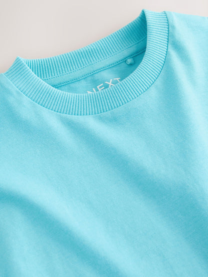 Bright Blue Short Sleeve Plain T-Shirt (3mths-7yrs) image 5