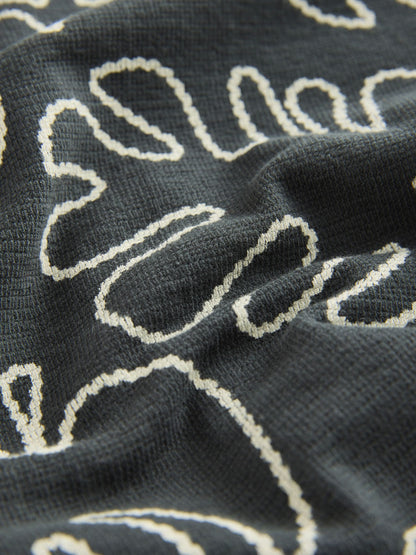 Black Leaf Print Short Sleeve Shirt and Shorts Set (3mths-7yrs) image 8