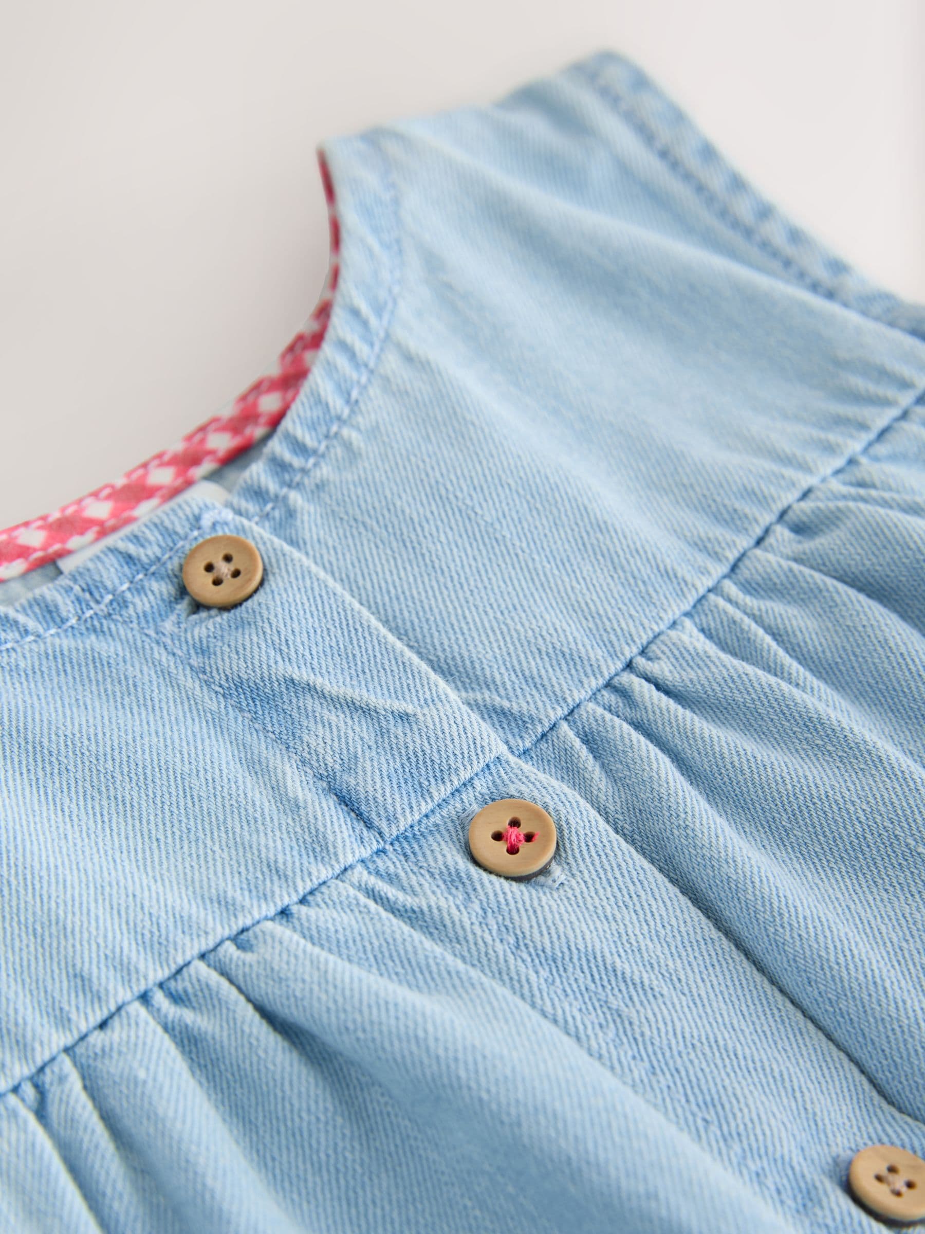 Strawberry Embroidered Denim Blouse And Short Co-ord Set (3mths-8yrs) image 8