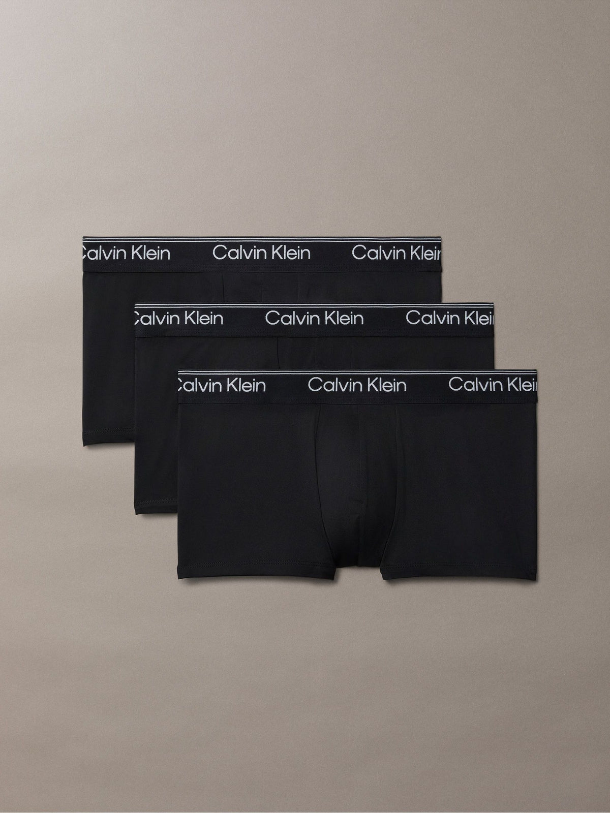 Dsiney Kidz - Calvin Klein Black Icon Cotton Stretch Low Rise Boxer Trunks 3 Pack image 1
