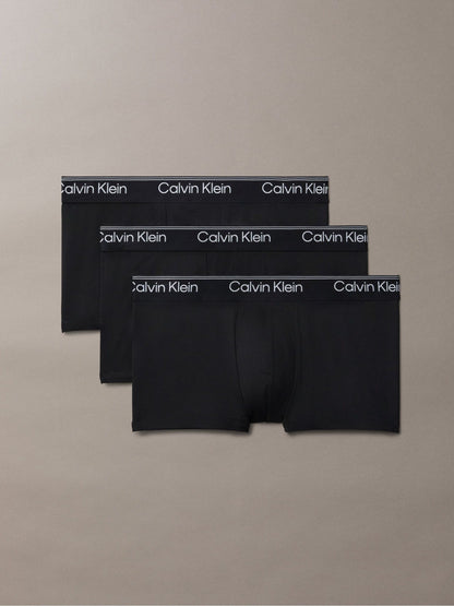 Dsiney Kidz - Calvin Klein Black Icon Cotton Stretch Low Rise Boxer Trunks 3 Pack image 1