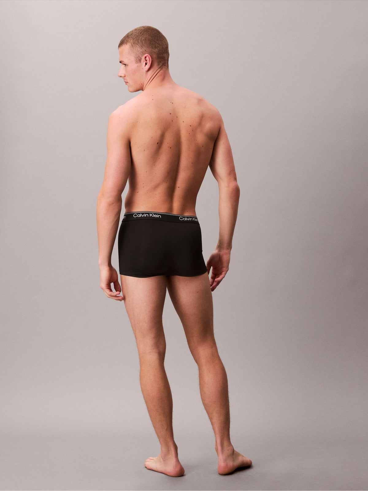 Dsiney Kidz - Calvin Klein Black Icon Cotton Stretch Low Rise Boxer Trunks 3 Pack image 3