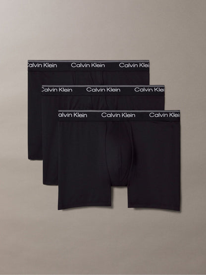 Dsiney Kidz - Calvin Klein Blue Tonal Boxer Briefs 3 Pack - Microfibre Stretch image 1