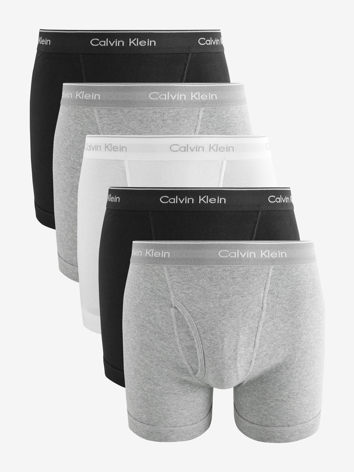 Dsiney Kidz - Calvin Klein Black/Grey/White Cotton Classics Boxer Briefs 5 Pack image 1