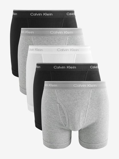Dsiney Kidz - Calvin Klein Black/Grey/White Cotton Classics Boxer Briefs 5 Pack image 1