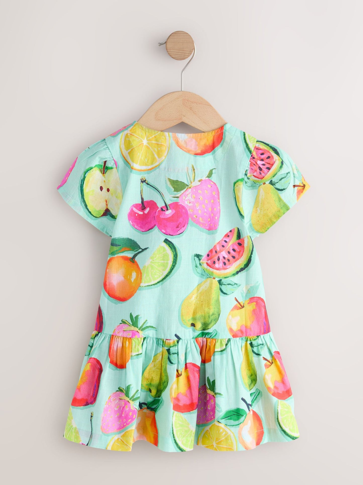 Fruit Print Short Sleeve Cotton Dress (3mths-8yrs) image 5