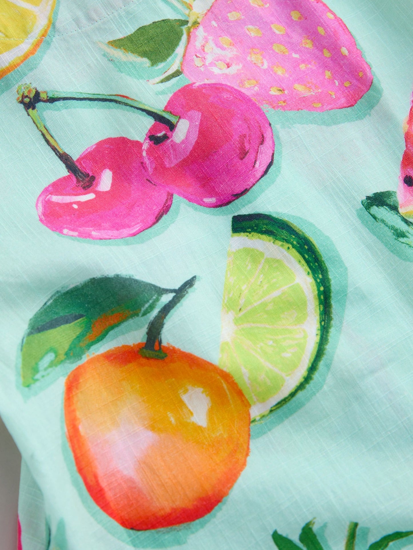 Fruit Print Short Sleeve Cotton Dress (3mths-8yrs) image 7