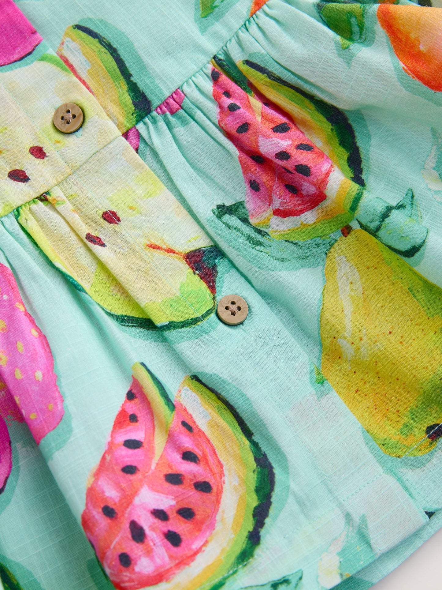 Fruit Print Short Sleeve Cotton Dress (3mths-8yrs) image 8