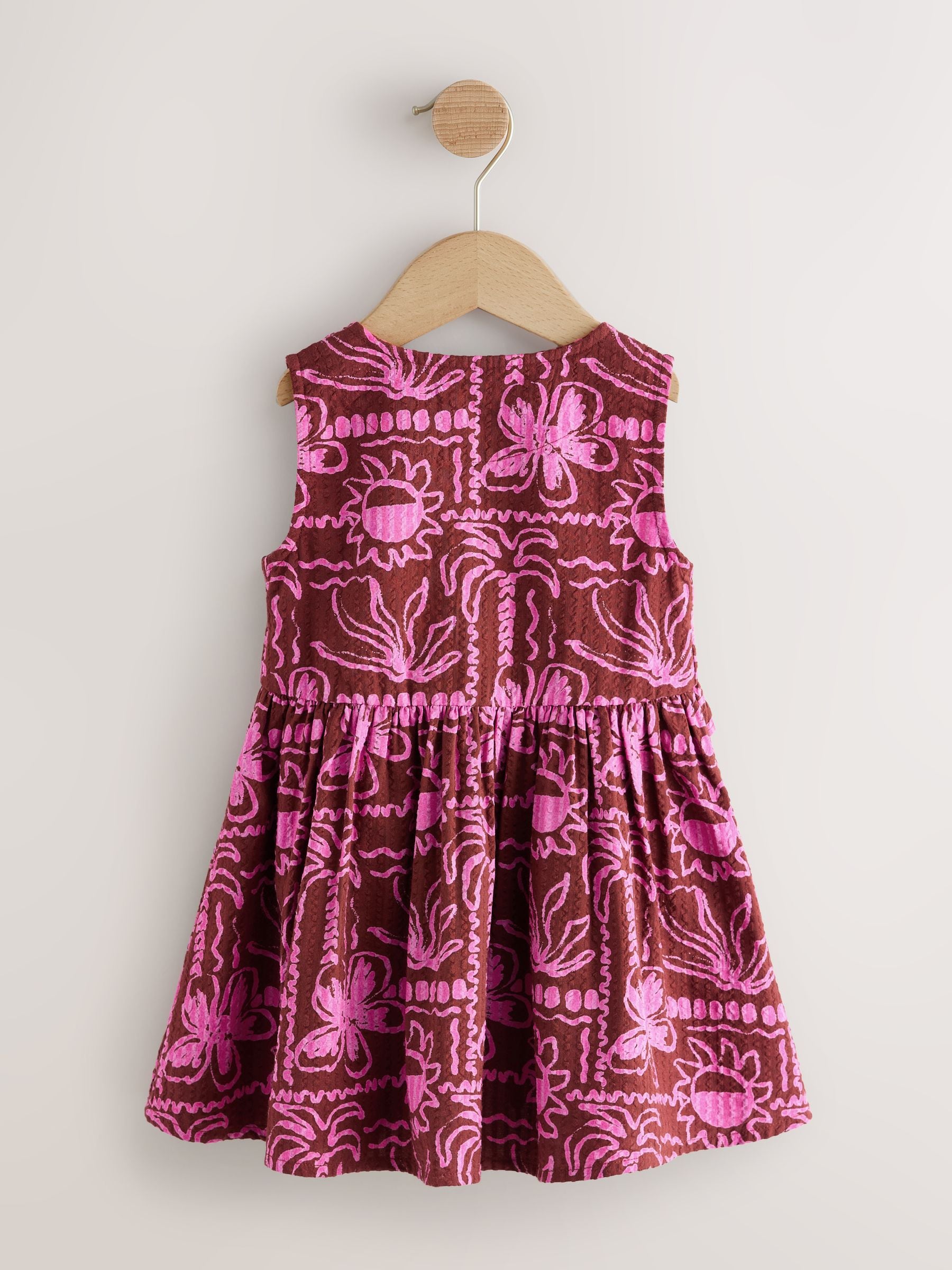 Chocolate/Purple Sleeveless Peplum Dress (3mths-8yrs) image 5