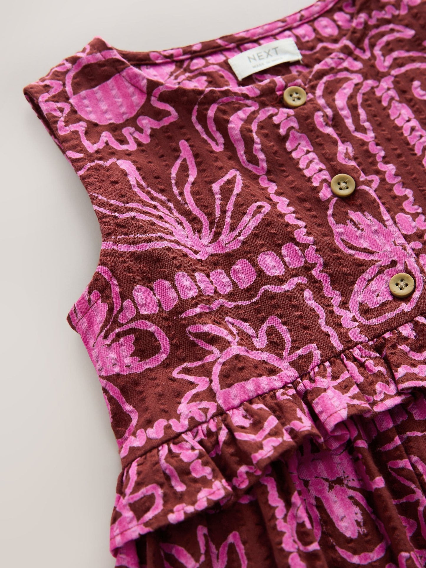 Chocolate/Purple Sleeveless Peplum Dress (3mths-8yrs) image 7