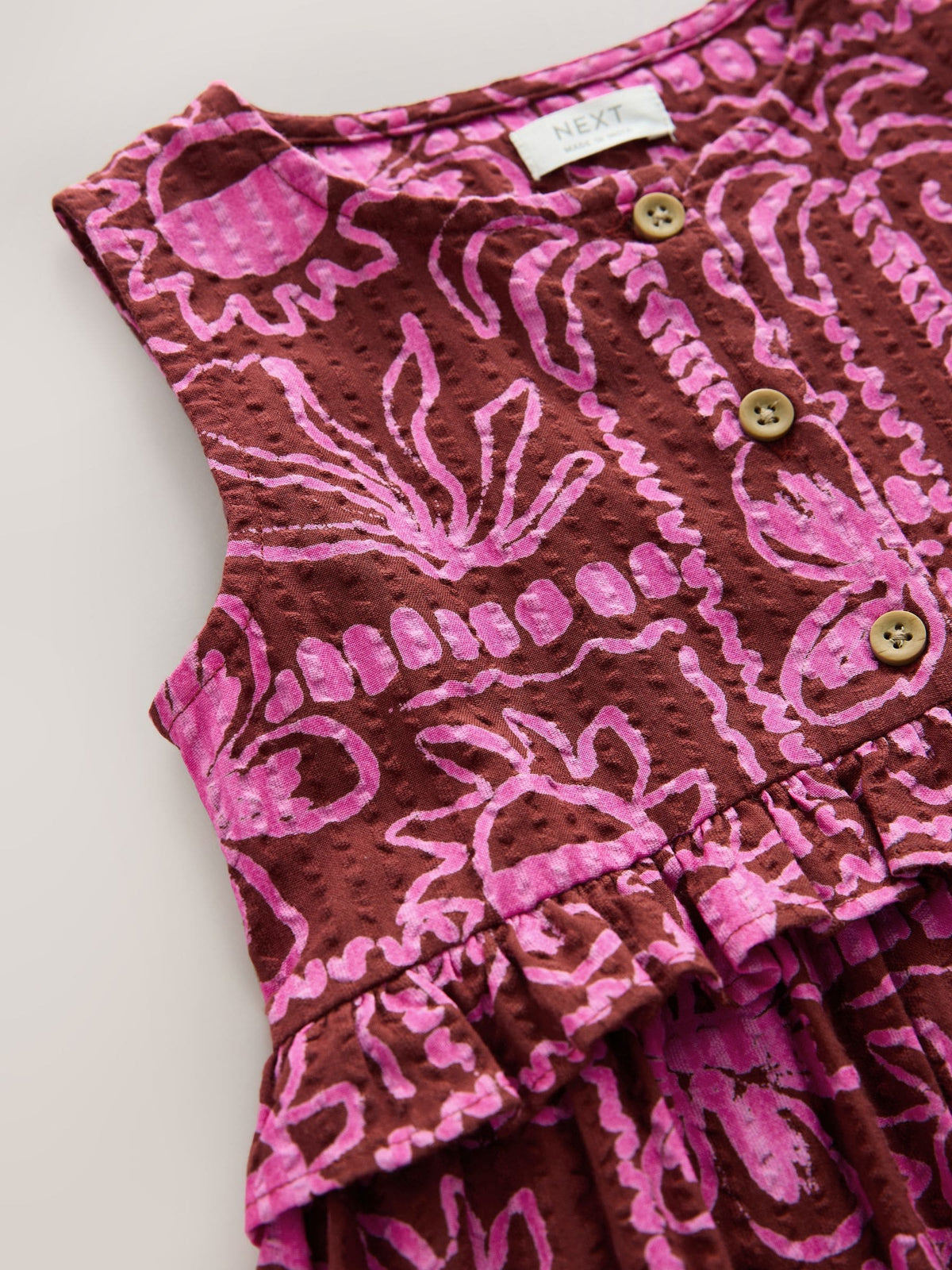 Dsiney Kidz - Chocolate/Purple Sleeveless Peplum Dress (3mths-8yrs) image 7