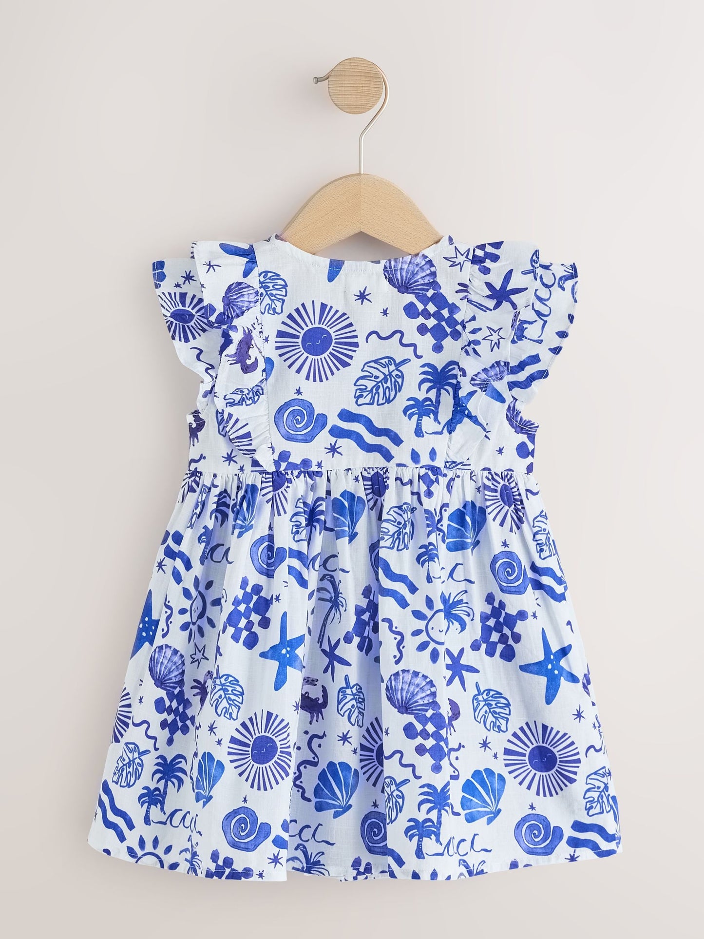 Seaside Print Double Ruffle Sleeve Dress (3mths-8yrs) image 5