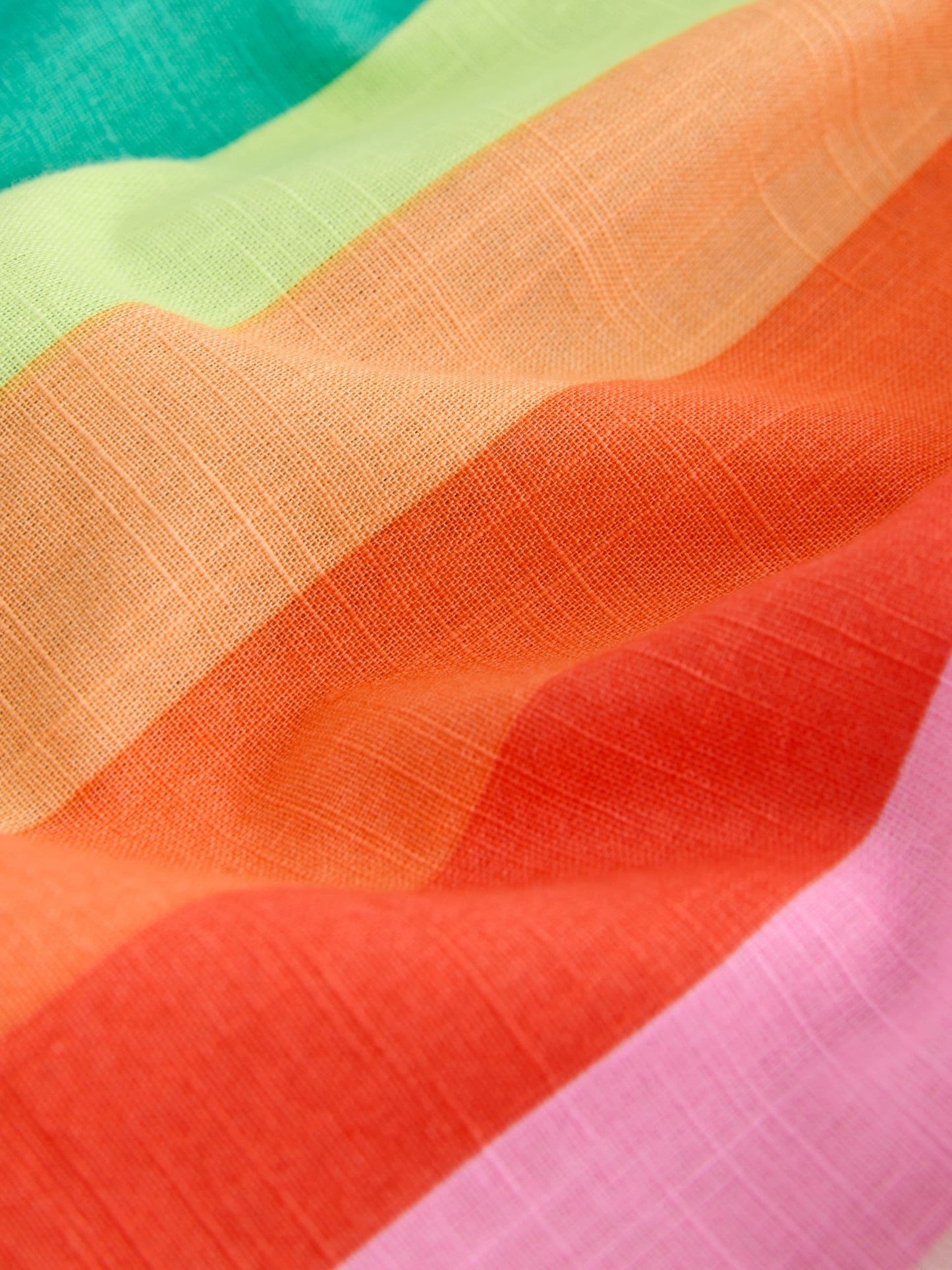 Rainbow Stripe Ric Rac Frill Sleeve Dress (3mths-8yrs) image 7