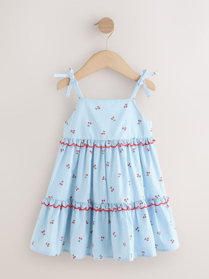 Blue Stripe Strappy Dress (3mths-8yrs) image 5