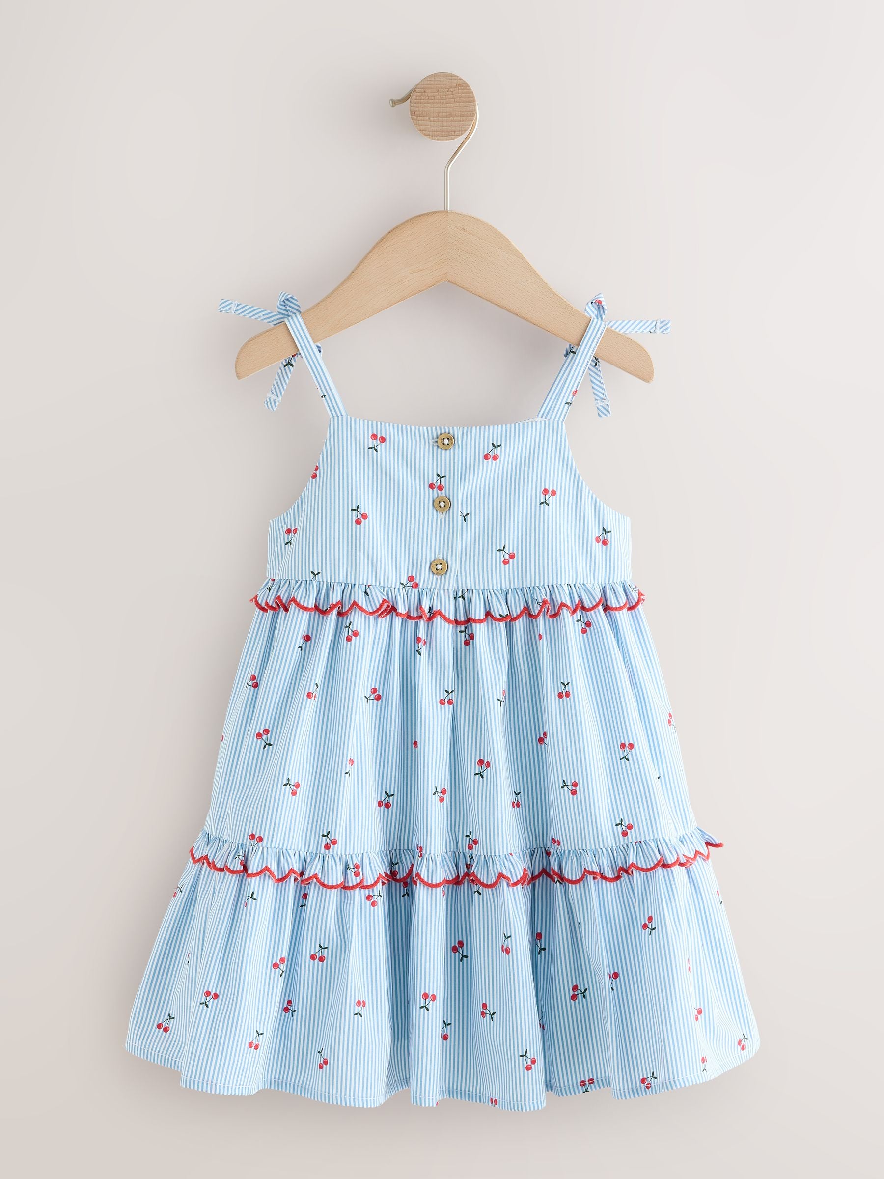 Blue Stripe Strappy Dress (3mths-8yrs) image 6