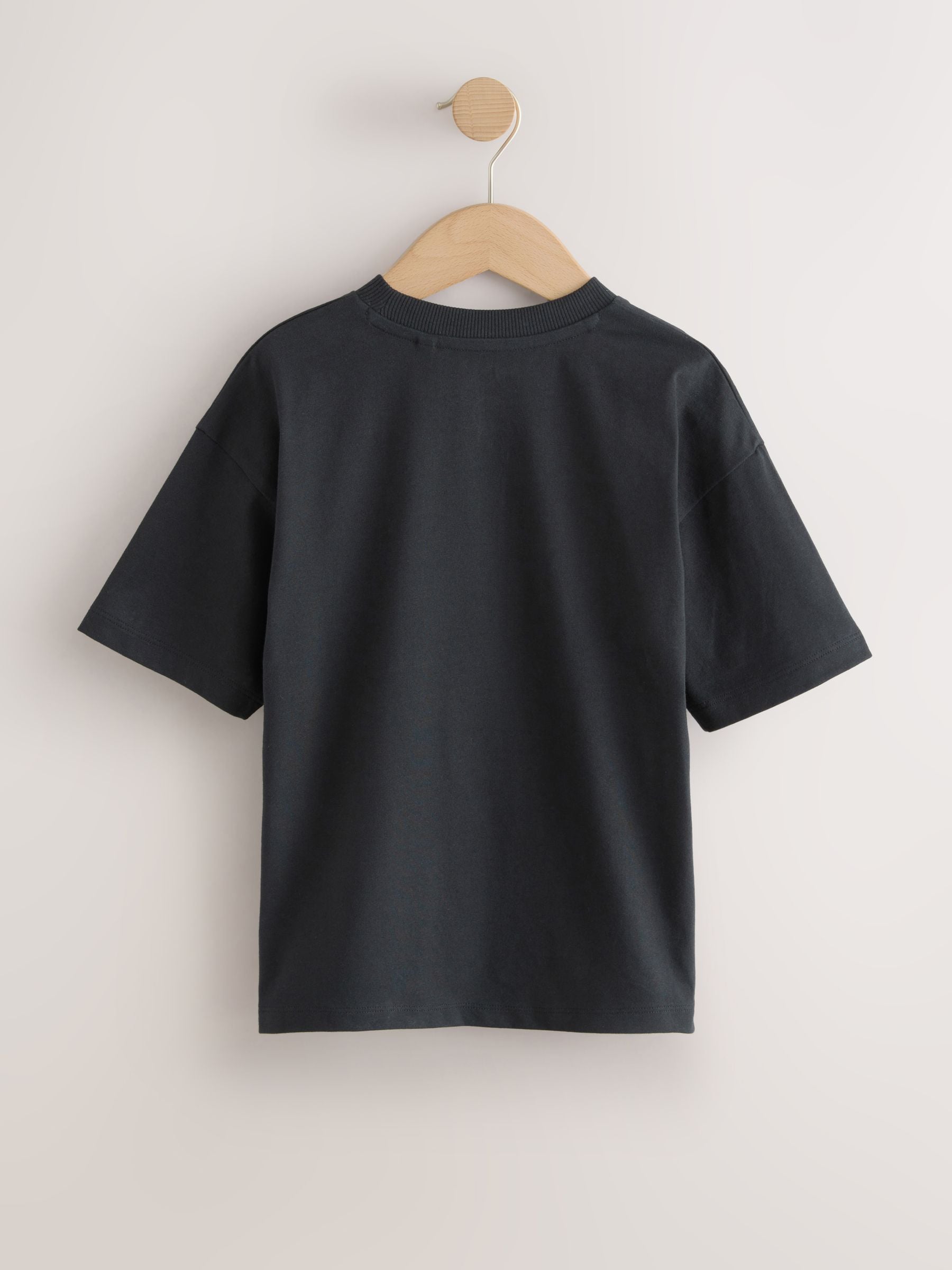 Dsiney Kidz - Grey/Black/Khaki Green/Tan Brown Short Sleeve Stag Embroidered T-Shirts 4 Pack (3-16yrs) image 6