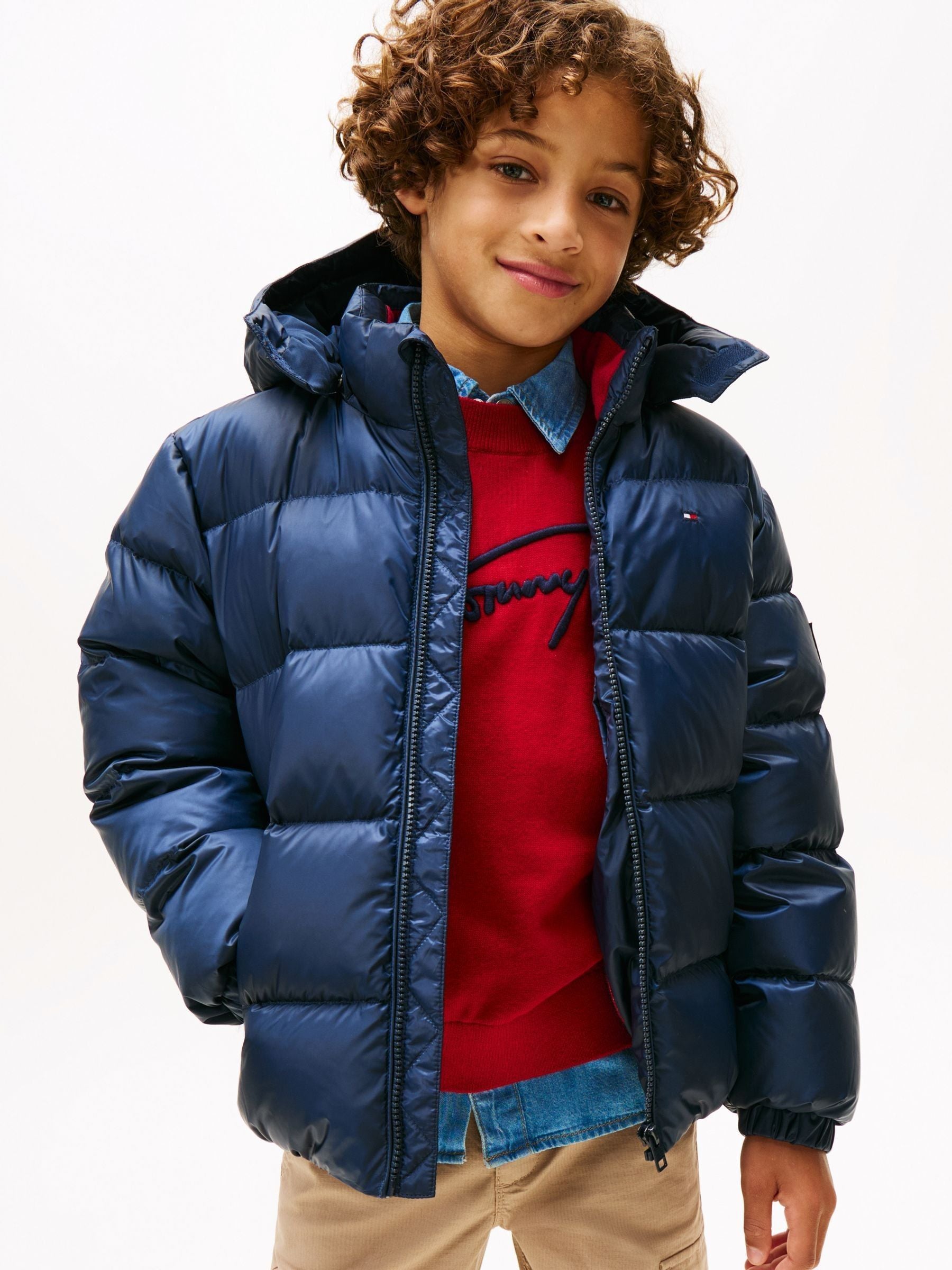 Dsiney Kidz - Tommy Hilfiger Blue Essential Down Puffer Jacket image 1