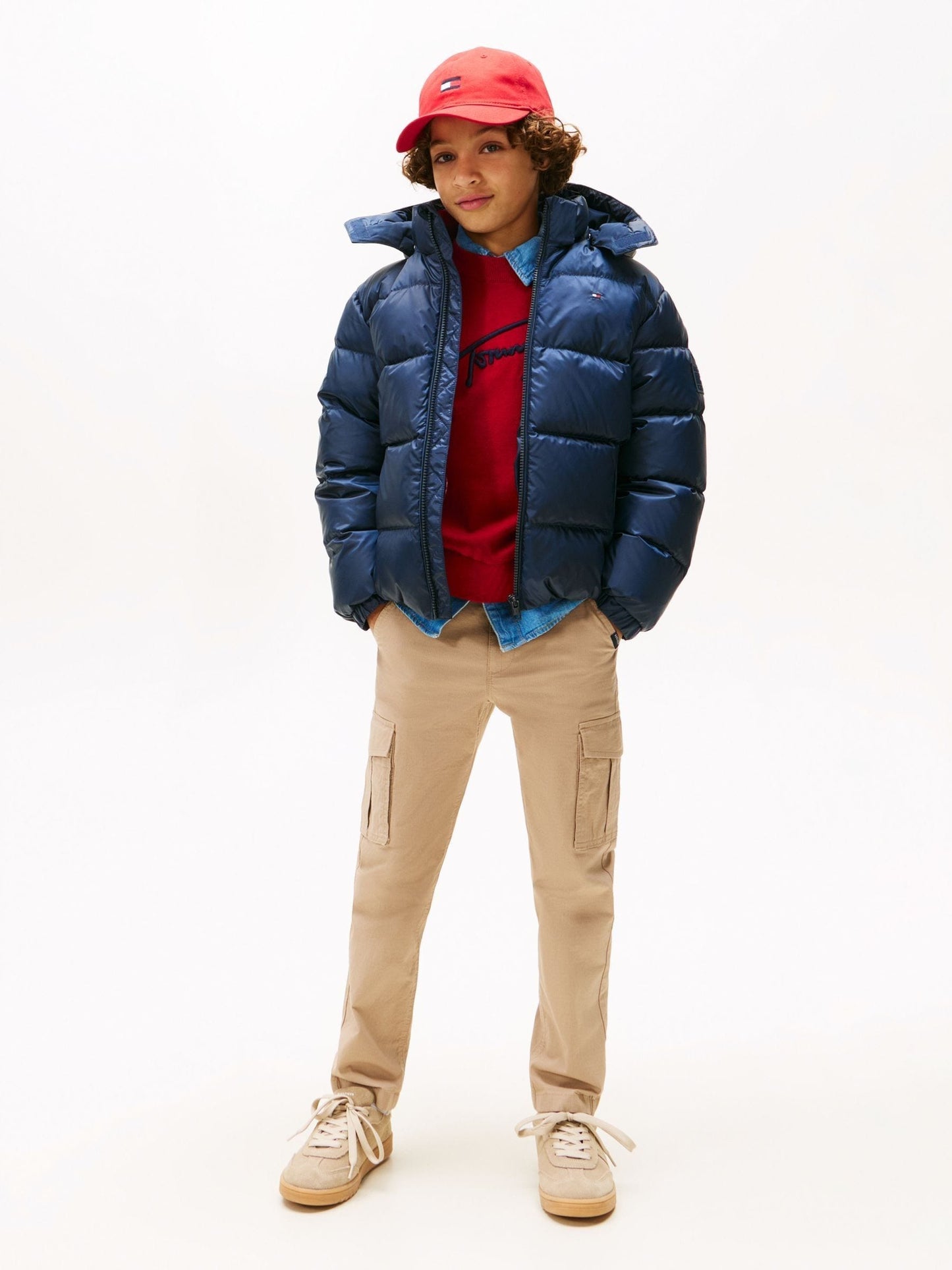 Dsiney Kidz - Tommy Hilfiger Blue Essential Down Puffer Jacket image 3