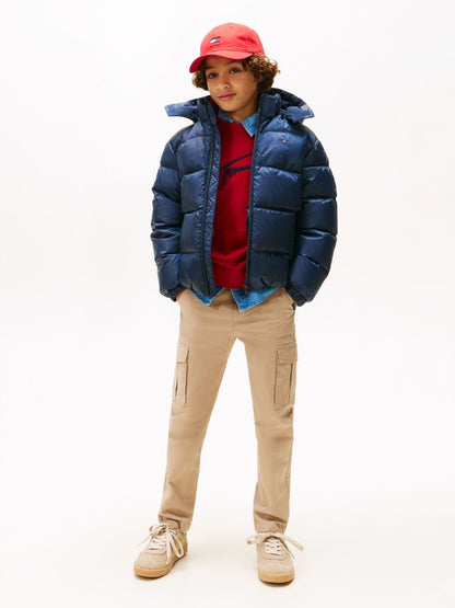Dsiney Kidz - Tommy Hilfiger Blue Essential Down Puffer Jacket image 3