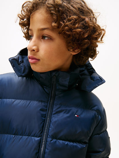 Dsiney Kidz - Tommy Hilfiger Blue Essential Down Puffer Jacket image 4